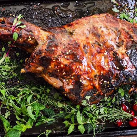 Aromatic Roast Leg of Lamb